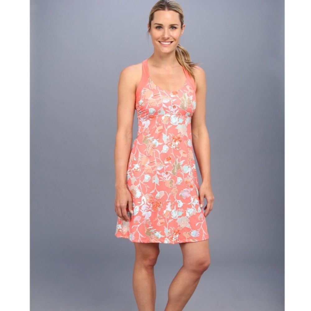 Patagonia Morning Glory Floral Dress in Peach